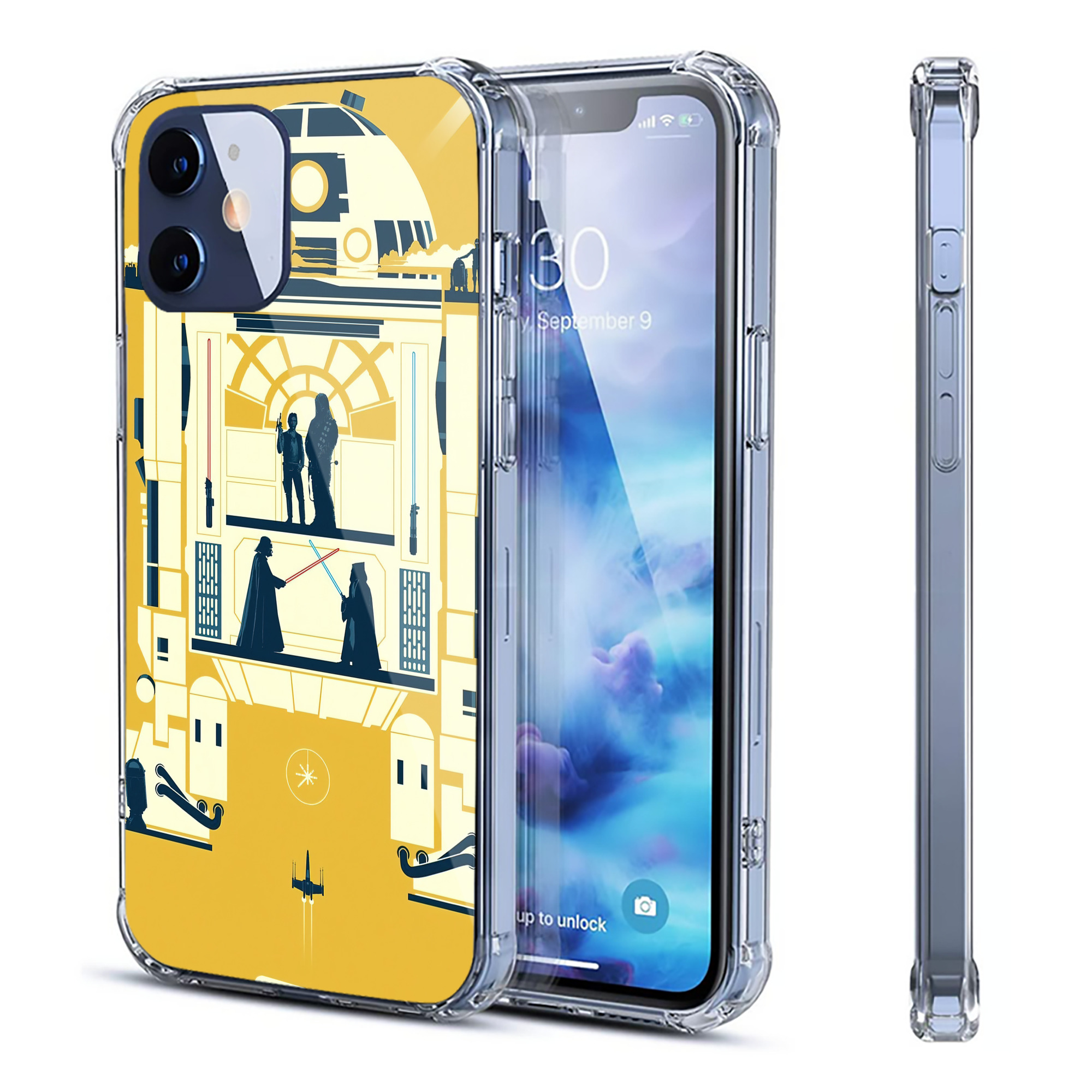（画像用） スター・ウォーズ Star Wars 【iPhone 12シリーズ対応】透明スマホケース（クリアソフトケース）